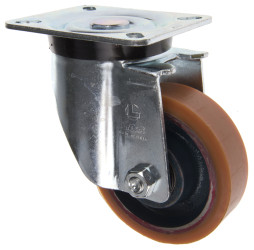 Koło samonastawne średnica kabla 100mm Płyta LAG 300kg wysokość całkowita 137mm