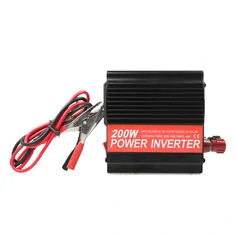 Przetwornik samochodowy 200W Al-Mg Alloy USB 5V/3.1A 12V na 110V o szczytowej mocy 300W niezbędny podczas podróży do Stanów Zjed