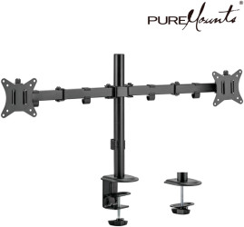 PM-OFFICE-12 Monitor holder, 2 displays, desk mount, up to 9 kg, 17 - 32 inch