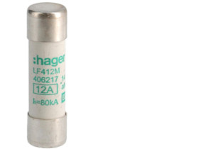 Wkładka bezpiecznikowa cylindryczna CH-14 14x51mm aM 12A 500VAC LF412M HAGER