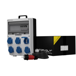 Rozdzielnica budowlana z kablem TD-S/FI SKH 6x230V Schuko Doktorvolt DV-0557-D