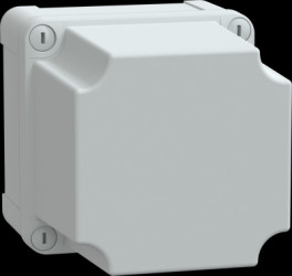ABS enclosure, (L x W x H) 116 x 116 x 133 mm, light gray (RAL 7035), IP66, NSYTBS111113H