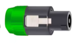 Speakon 4 polig schroefaansluitingen groen