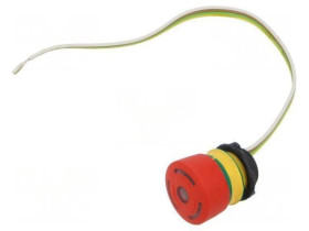 Przełącznik bezpieczeństwa 22mm Poz.stab 2 NC czerwony LED 84-5321.2B40
