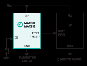 4-Pin µP Voltage Monitors with Manual Reset Input