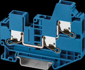 1329506 XTV Push-X through terminal block, 6 mm² - blue