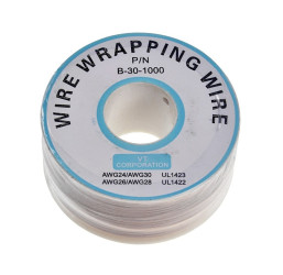KYNAR Wrapping Wire AWG 0.24mm 200m Reel, White