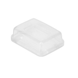 OSŁONA NA PRZEŁĄCZNIK PROSTOKĄTNY MAŁY 25x20mm, PRZEZROCZYSTA