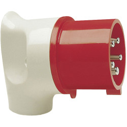 Walther Werke 216 Right Angle Plug 16A 5P 400V Light Grey Housing