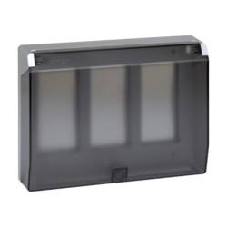 Simon Connect Ramka obudowy S500 z pokrywą 3-modułowa, 6x K45 aluminium 51040103-033