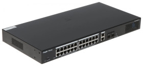 Switch PoE Rack 19” RG-ES228GS-P 26xGE 24xGigabit PoE 2xSFP