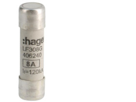 Wkładka bezpiecznikowa cylindryczna CH-10 10x38mm gG 8A 500VAC LF308G HAGER