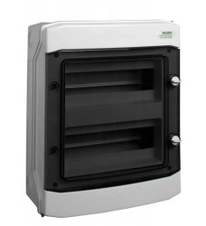 Rozdzielnica modułowa 2x12 natynkowa IP65 drzwi przeźroczyste PHS