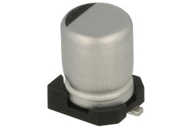 Kondensator; elektrolityczny; 1uF; 50V; VT2; VT11H010M0405; 20%; fi 4x5,8mm; powierzchniowy (SMD); taśma; -55...+105°C; 2000h; L