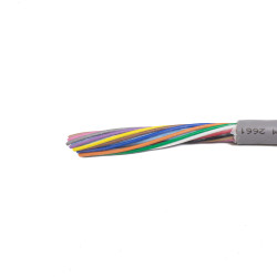 Kabel 8622 liczba żył 25 Nieekranowany Alpha Wire 0.25 mm² 24 AWG średnica zew 0.376 in Szary 1000 ft Polichlorek winylu