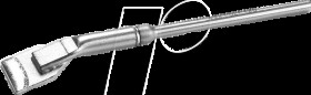 0452FDLF125/SB ERSADUR desoldering tip, for CHIP TOOL desoldering tweezers (045
