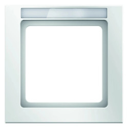 Berker Q.1 Ramka 1-krotna z polem opisowym mechanizmu śnieżnobiały aksamit Q.1 10516099