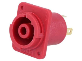 Złącze okrągłe konektory 4,8mm lutowanie CLIFFCON 20A 250VAC FCR2069