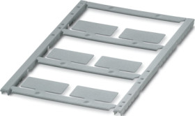 PC device marker, (L x W) 12.4 x 26.65 mm, silver, sheet, 1056550