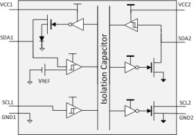 2.5-kVrms, isolated unidirectional clock, bidirectional I2C isolator