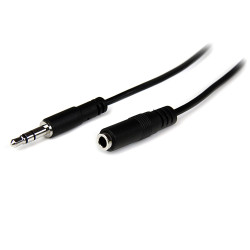Złącze AUX złącze A: Jack stereo 3,5 mm złącze B: Jack stereo 3,5 mm długość 1m StarTech.com Czarny rodzaj A Męskie