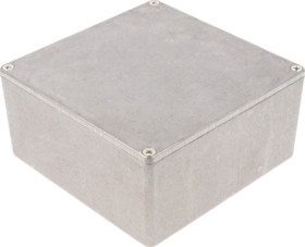 Aluminum die cast enclosure, (L x W x H) 120 x 120 x 59 mm, natural, IP54, 1590U