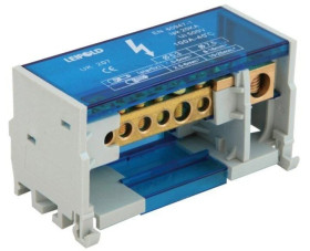 Blok rozdzielczy, mostek łączeniowy 100 A 2x6mm UK207