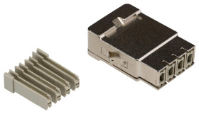 Wzmocnione złącze zasilania 8-pinowe HARTING 5A Żeński Połączenie zagniatane Proste