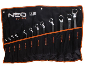 Klucze oczkowe odgięte 6-32mm /zestaw 12 szt./ 09-952