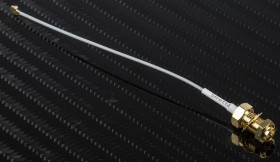 Kabel koncentryczny złącze A U.FL złacze B SMA długość 100mm Z zakończeniem