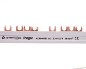 Szyna łączeniowa 4P 63A 10mm2 widełkowa (56mod.) KDN463B