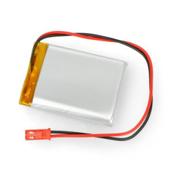 Akumulator Li-Pol Akyga 1800mAh 1S 3,7V - złącze JST-BEC + gniazdo - 50x40x8mm