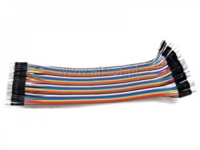 Zestaw 40szt kabli męsko-męskie M-M ( 18cm - 20cm)