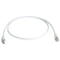 Telegärtner 100008833 RJ45 Network Cable CAT 6A 7.50 m White Flame-retardant
