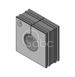 Moduł uszczelniający KT duży, KT 19, z otworem 1x19-20 mm, 41219