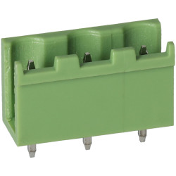 TruConnect 211858 7.62mm 3 Way 15A 300V Header Straight Top Entry Open