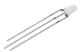 LED, THT, czerwona/żółto-zielona, 3-Pin, 1,6 → 2,6 V, 80°, RS PRO