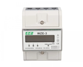 Trójfazowy licznik zużycia energii bezpośredni 80A, zgodność z MID WZE-3