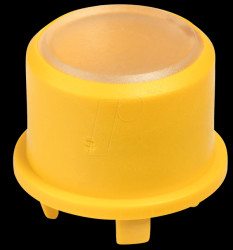 1FS041 1FS cap for Multimec 5, Ø 9.6 mm, yellow, transparent surface