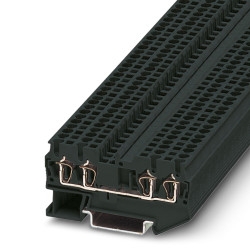 Blok zacisków przelotowych Phoenix Contact 28 → 12AWGObudowa ze sprężyną ST 2.5-QUATTRO BK 800 V