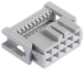 Złącze IDC 10-pinowe 2-rzędowe raster: 2.54mm Żeński Montaż na kablu 3M