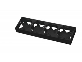 IMPRESJA Puszka instalacyjna do serii IMPRESJA poczwórna czarny metalik PNP-4Y/33 OSPEL