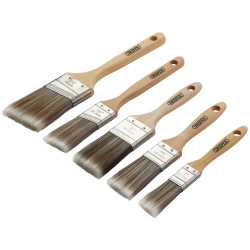 Draper 20445 Wood Handle Paint Brush Set (5 Piece) - 20445