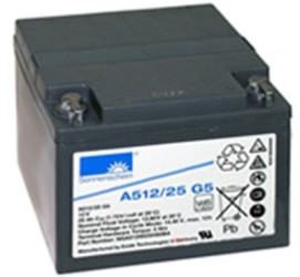 Lead-battery, 12 V, 25 Ah, 167 x 176 x 126 mm, screw connection, 8889561500
