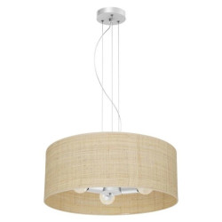 Lampa wisząca MARSHALL WHITE / RATTAN 3xE27 MLP7490 Milagro