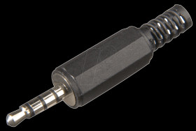 Jack plug 3.5mm, 4-pole