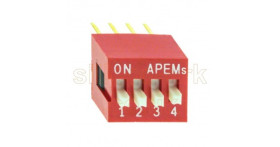DIP switch, 4-way (DS04V) - Apem