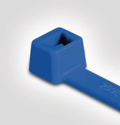 Cable tie, PA, (L x W) 200 x 4.6 mm, bundle-Ø 1.5 to 50 mm, blue, -40 to 85 °C, 111-04800
