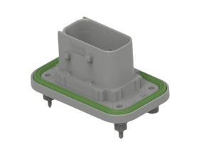 Wtyk PCB 10-pinowe raster: 6mm 2-rzędowe TE Connectivity Montaż na panelu Żeński 20A