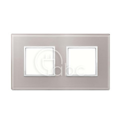 Ramka ozdobna Eikon Evo, 2+2M, Pearl Grey, 21643.73